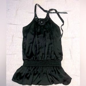 Degree Halter Tunic with neckline bearing detail